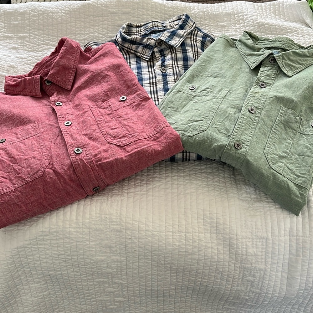 Three L.L.Bean long sleeve shirts size large sold together